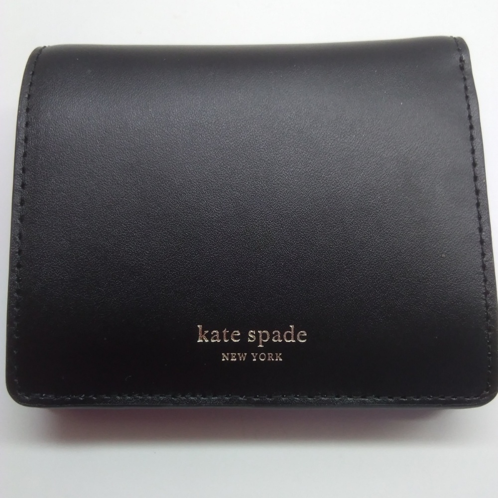 Kate Spade New Black Small Bi-Fold Wallet - Picture 3 of 4